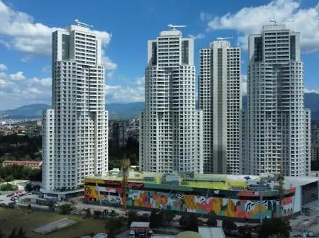 Cevahir Sky City Apartment-Spa & Fitness Center Szkopje Kültér fotó